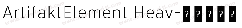 ArtifaktElement Heav字体转换